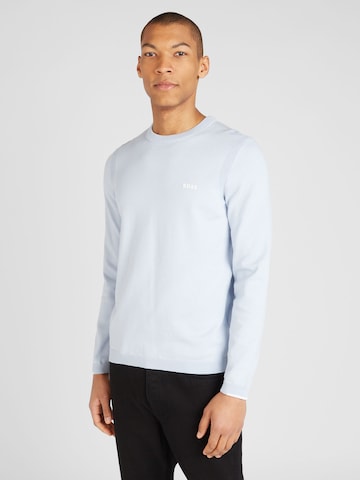 BOSS Sweater 'Ever-X' in Blue: front