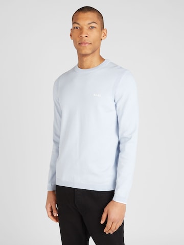 BOSS Green Sweater 'Ever-X' in Blue: front