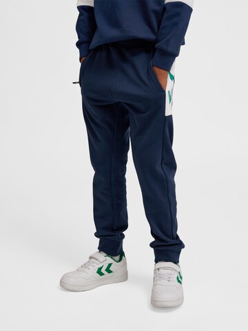 Hummel Tapered Trousers 'Kimo' in Blue: front