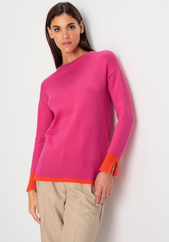 HECHTER PARIS Sweater in Pink: front