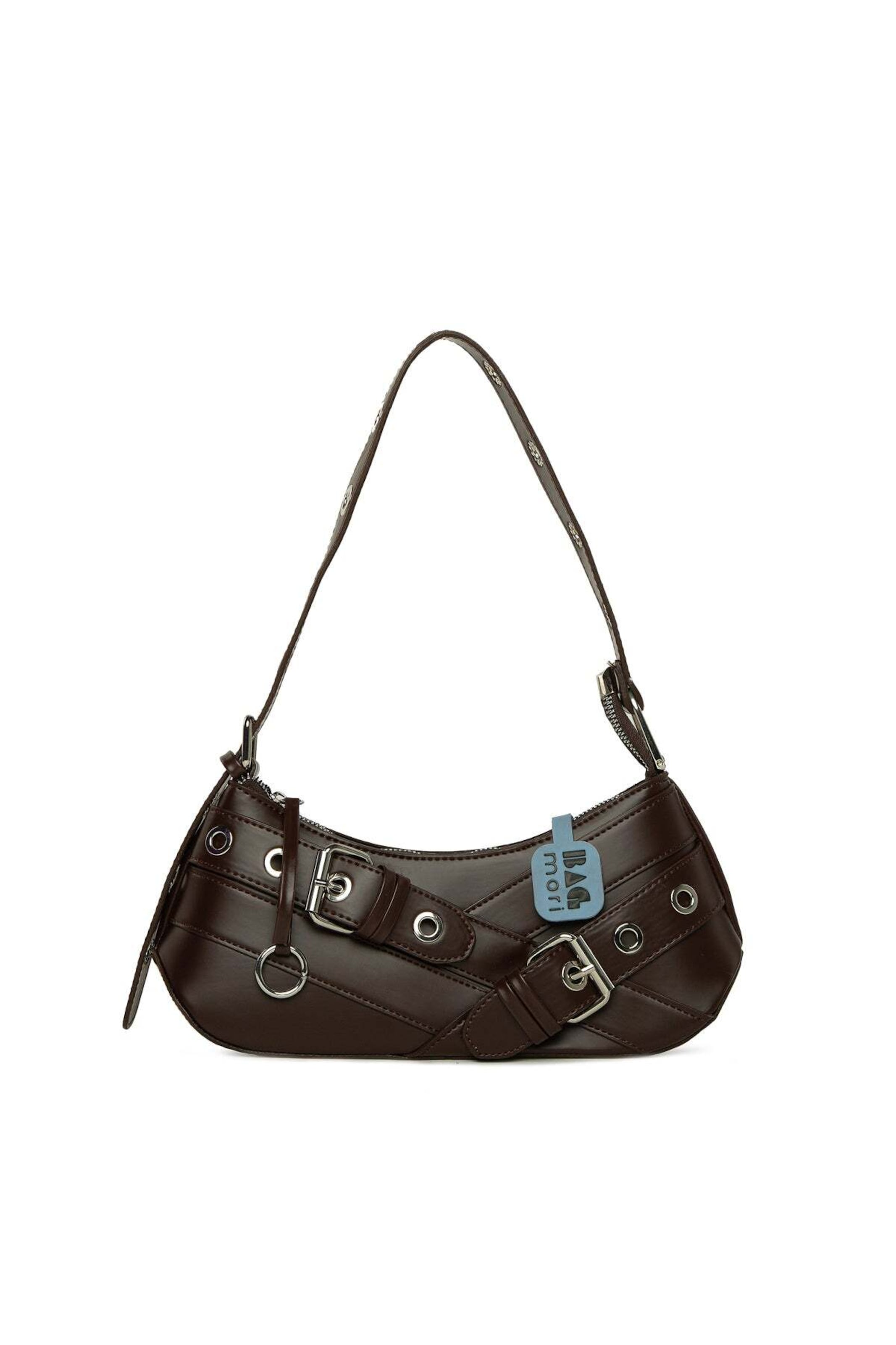 Bagmori Schultertasche in Braun: Vorderseite