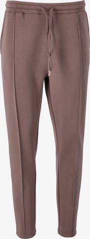 Athlecia Skinny Workout Pants 'Jacey' in Brown: front