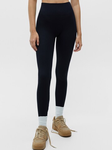 Pull&Bear Skinny Nadrág - fekete