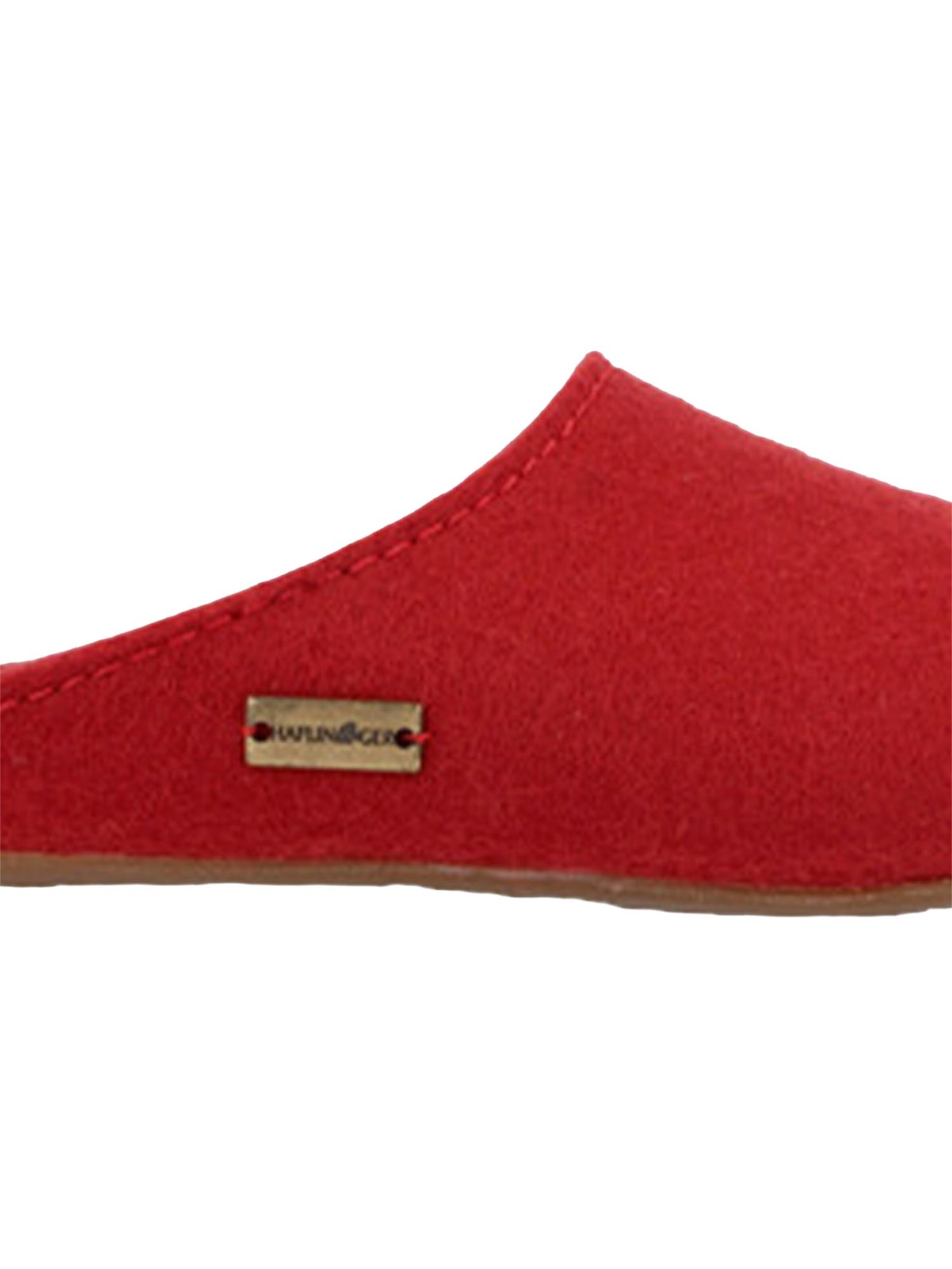 HAFLINGER Slippers 'Everest Fundus' in Red
