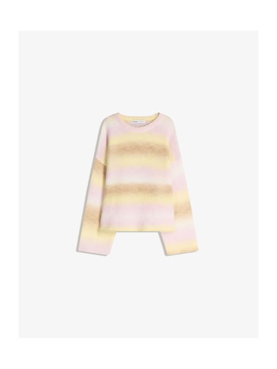 Bershka Pullover in XS in beige / braun / pink / weiß, Produktansicht