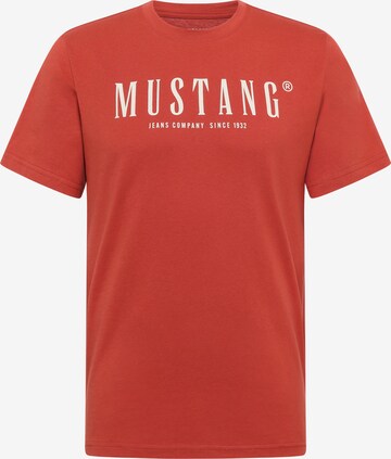 MUSTANG T-Shirt 'Austin ' in Rot: Vorderseite