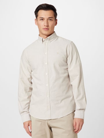 Coupe regular Chemise 'Anton' Casual Friday en beige : devant