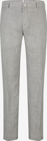 JOOP! Regular Pleat-Front Pants in Grey: front