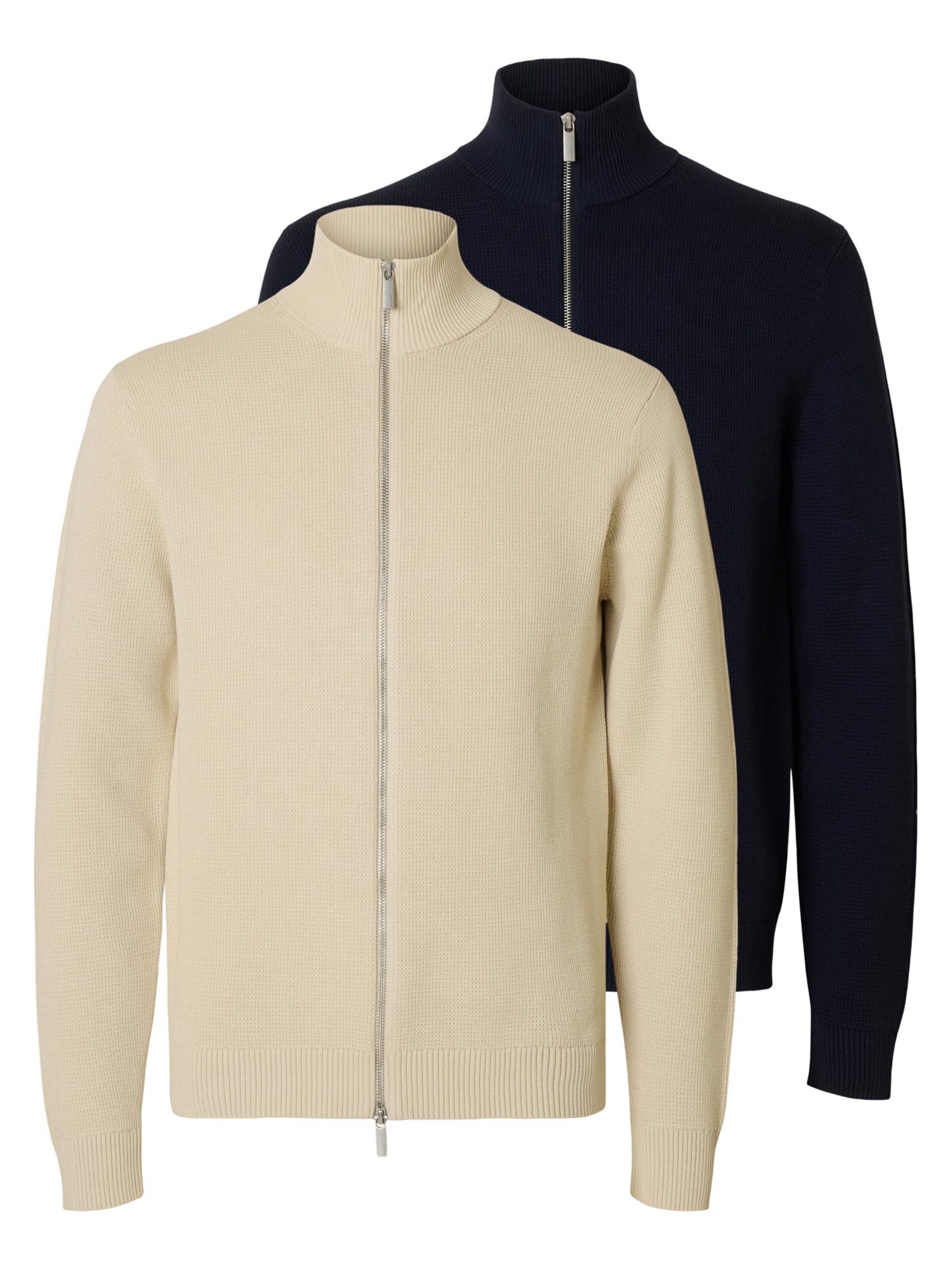 SELECTED Knit cardigan 'Dane' in Blue: front