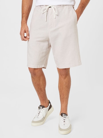 Regular Pantaloni de la UNITED COLORS OF BENETTON pe alb: față