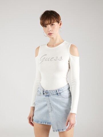 Pull-over GUESS en blanc : devant