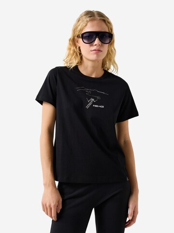 Bogner Fire + Ice T-Shirt 'Zyssa' in Schwarz: Vorderseite