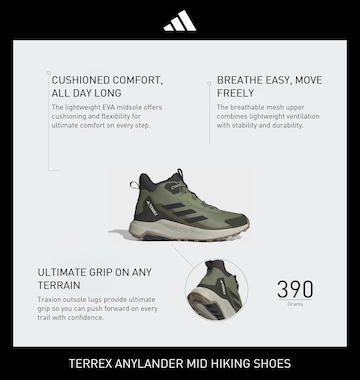 Chaussure basse 'Anylander' ADIDAS TERREX en vert
