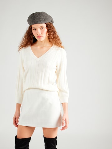 Pull-over 'Rosalia' Peppercorn en blanc : devant