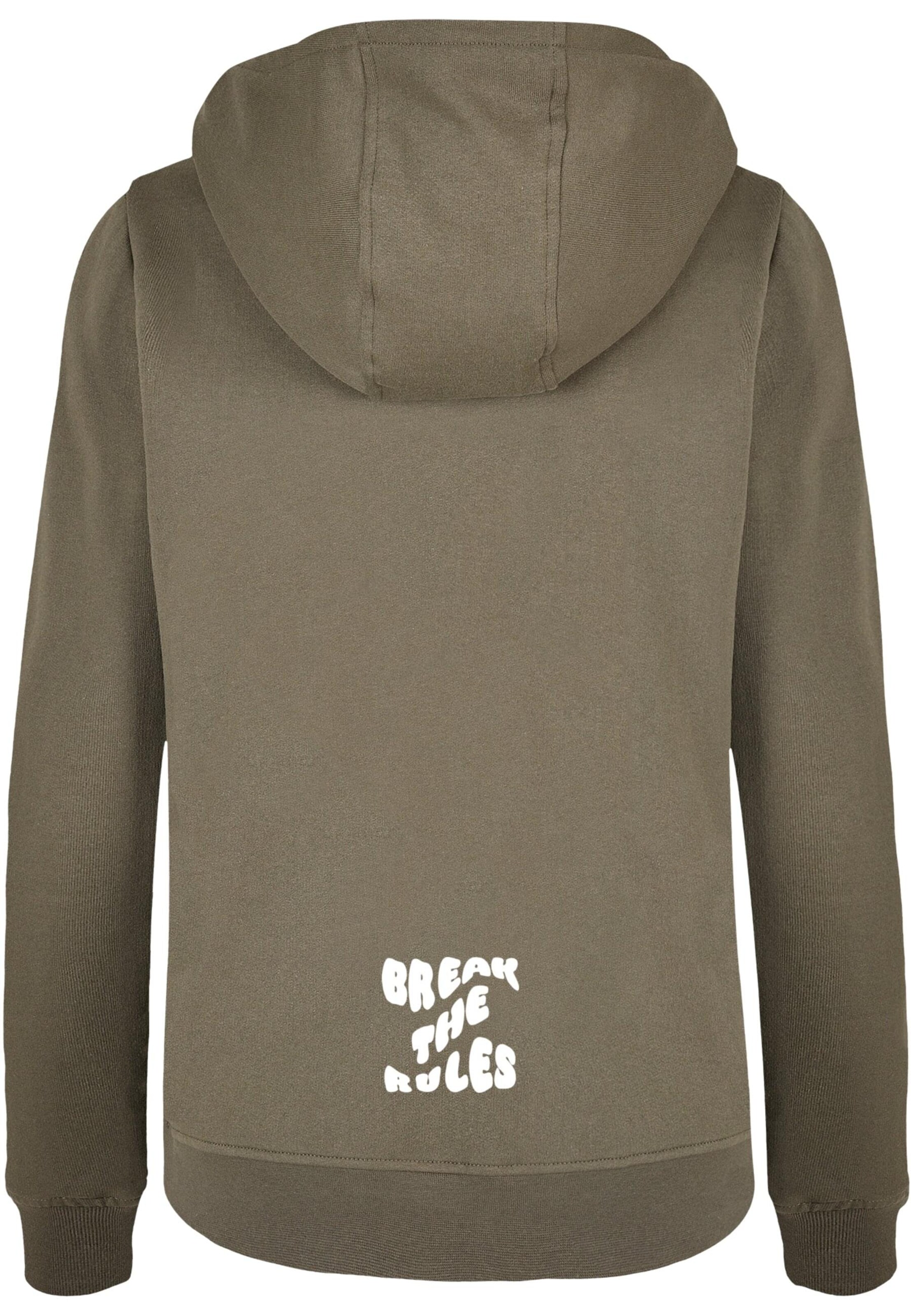 Merchcode Sweatshirt 'Break The Rules' in Green