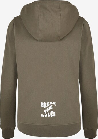 Merchcode Sweatshirt 'Break The Rules' in Grün