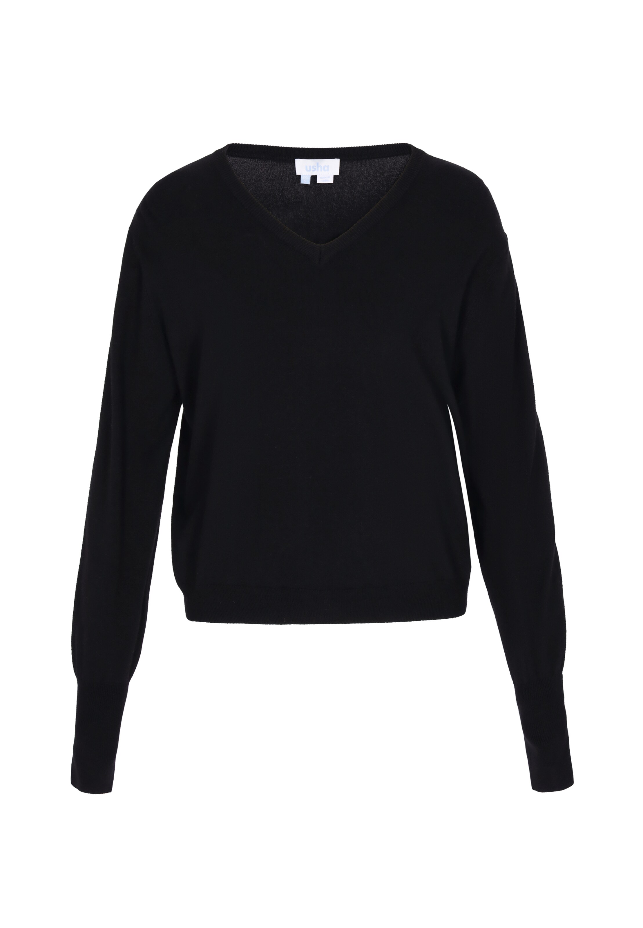 usha BLUE LABEL Pullover in Schwarz: Vorderseite
