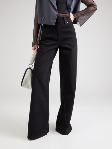 IRO Wide leg Jeans in Black: front