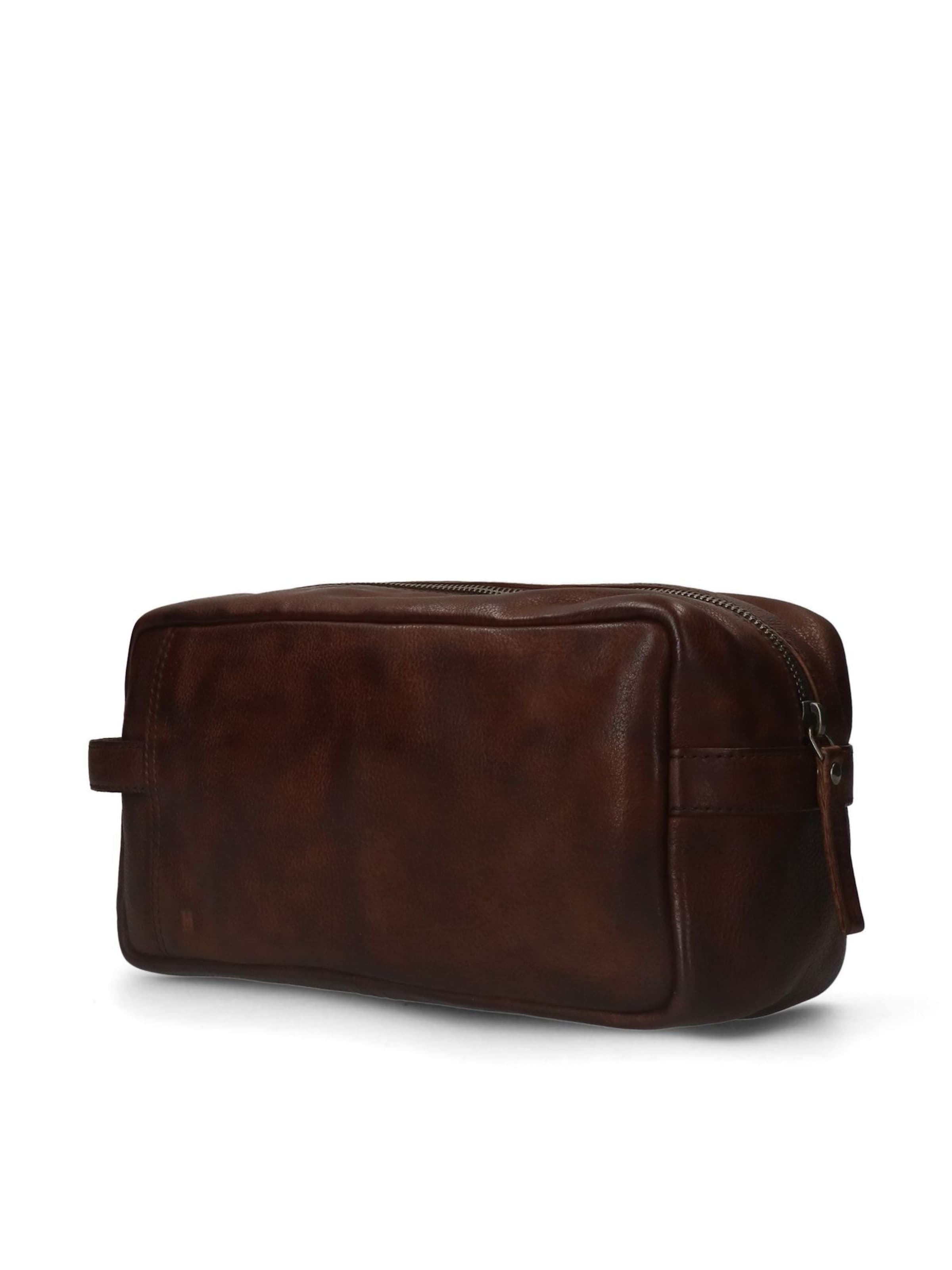 MANFIELD Toiletry Bag in Brown