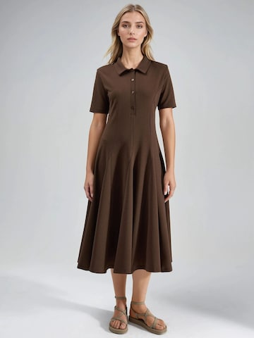 Busem Dress 'Midi' in Brown: front