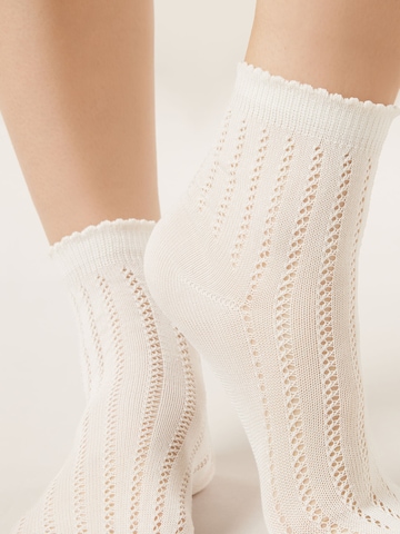 CALZEDONIA Socks in Beige