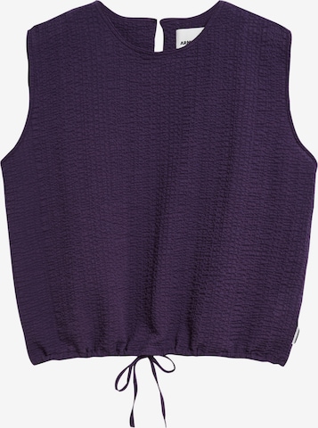 ARMEDANGELS Blouse ' NERAA CRINKLE ' in Blue: front