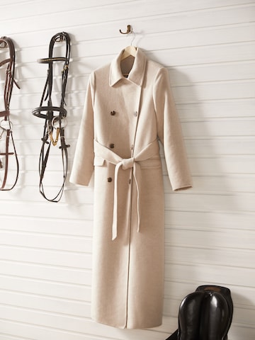 Kendall for ABOUT YOU Between-Seasons Coat 'Zoey' in Beige