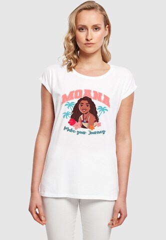 Maglietta 'Moana - Make A Journey' di ABSOLUTE CULT in bianco: frontale
