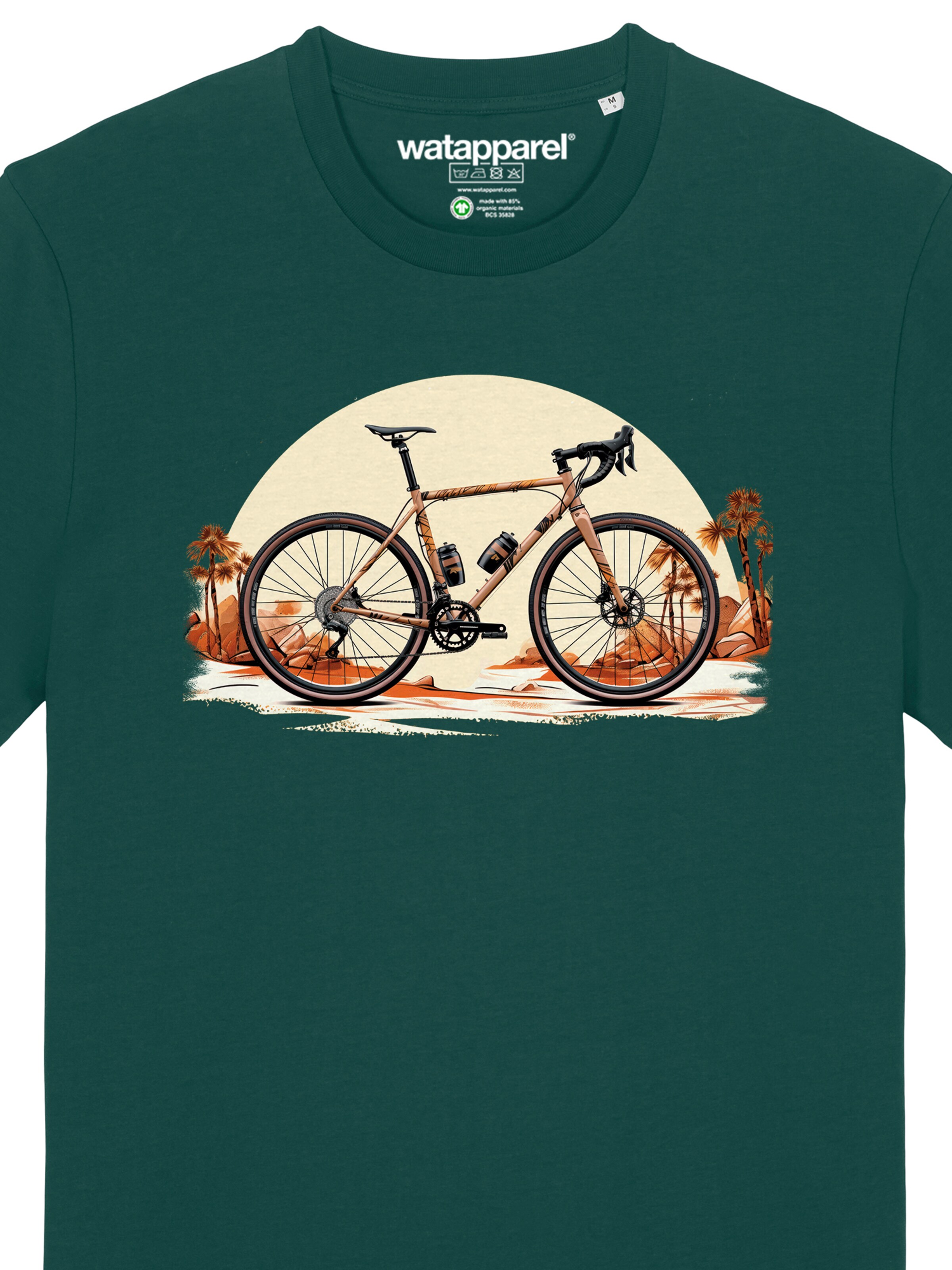 Watapparel Shirt 'Gravelbike' in Groen