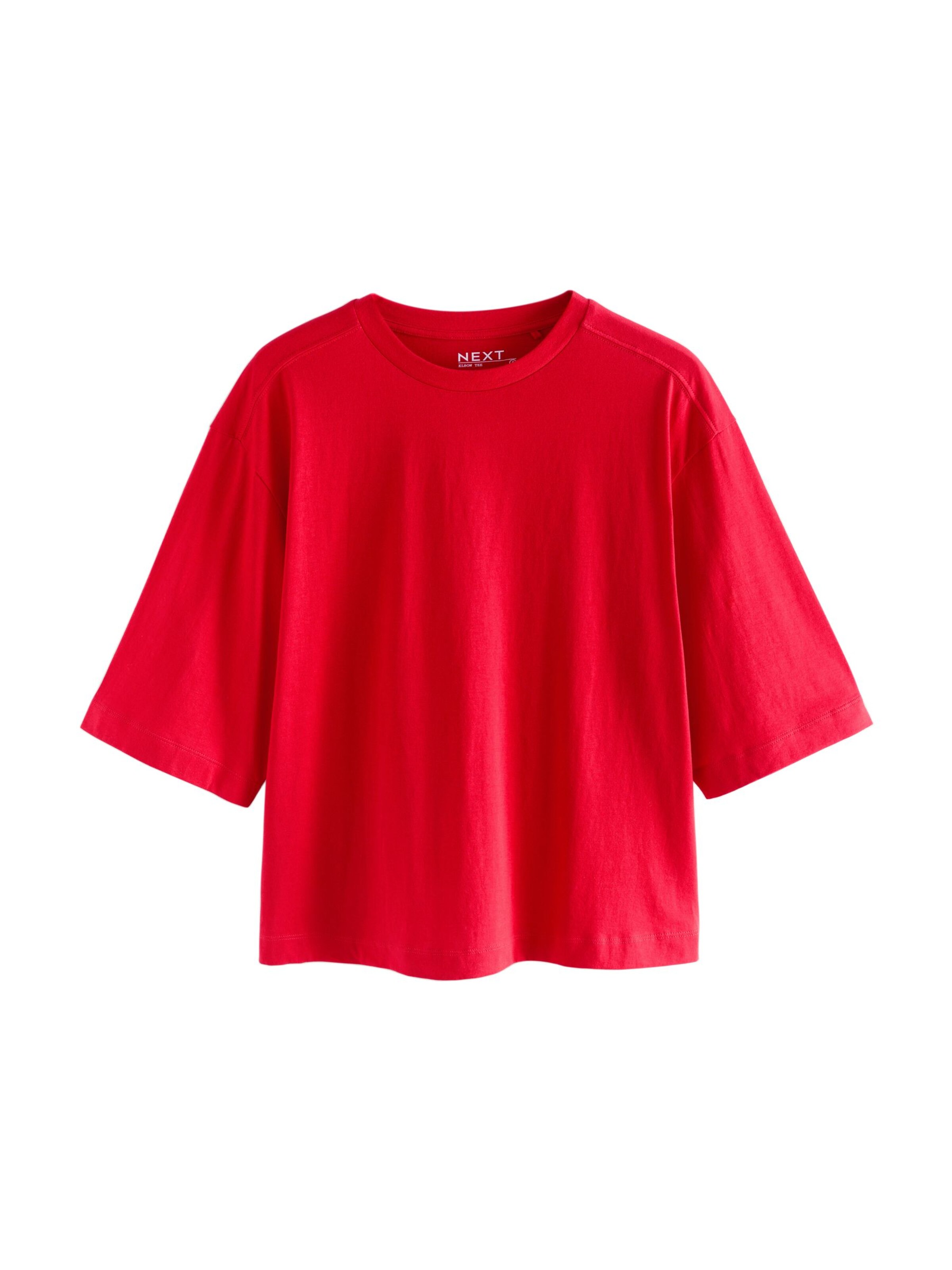sarkans Next T-Krekls: no priekšpuses