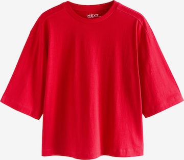 sarkans Next T-Krekls: no priekšpuses