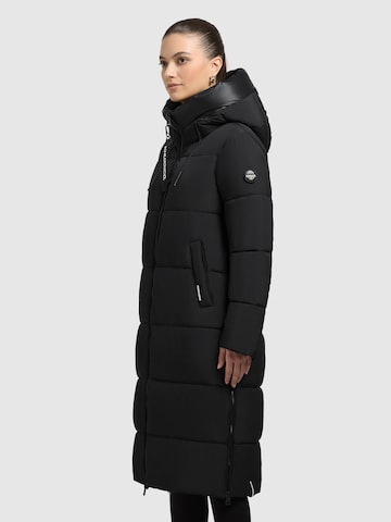 khujo Wintermantel 'Nalu' in Zwart