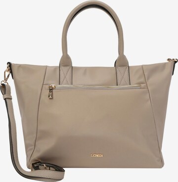 L.CREDI Shopper 'Alena ' in Beige: voorkant