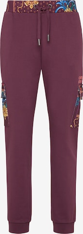 Carlo Colucci Tapered Pants ' Concolino ' in Red: front