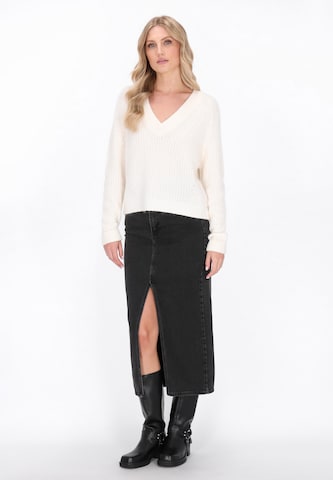 DreiMaster Vintage Sweater 'Classic Look' in White