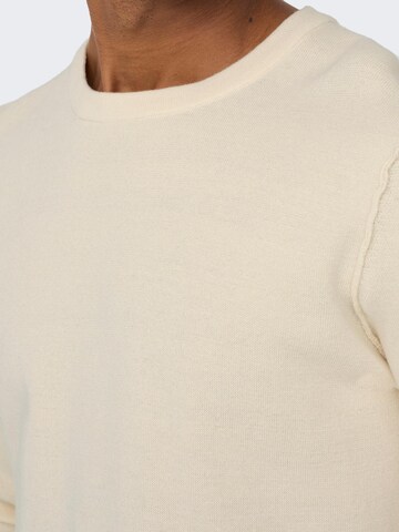 Only & Sons Sweater 'Luke' in White