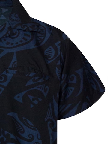 King Kameha Shirt 'Maori Wedding' in Schwarz
