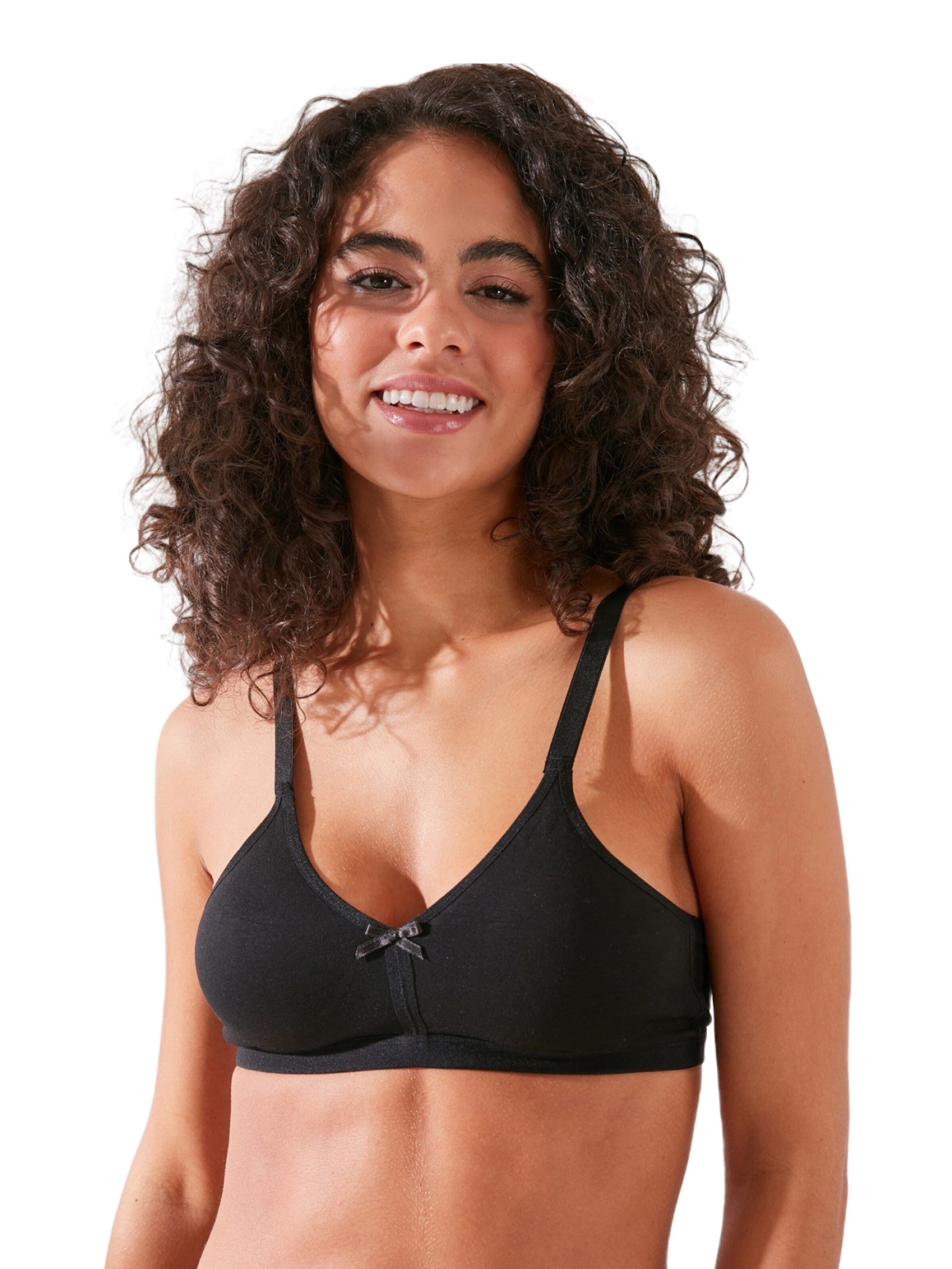 C&City T-shirt BH in Zwart: voorkant