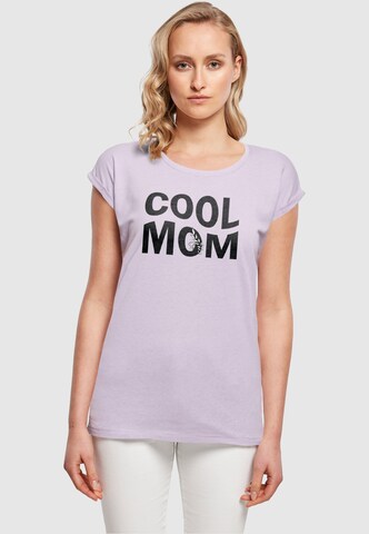 Merchcode T-Shirt 'Mothers Day - Cool Mom' in Lila: Vorderseite