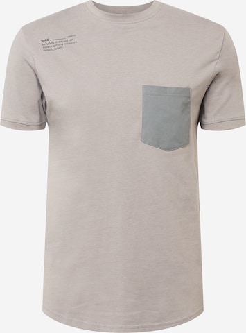 !Solid Tričko – šedá: přední strana