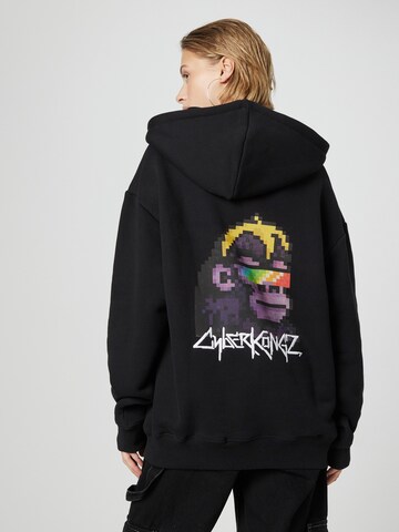 About You x Cyberkongz Sweatshirt 'Ali' in Black: front