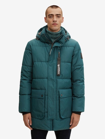 TOM TAILOR Winter Jacket in Green: front