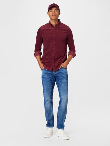 SCOTCH & SODA Regular fit Button Up Shirt in Red