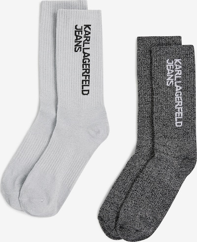 KARL LAGERFELD JEANS Čarape u srebrno siva / crna, Pregled proizvoda