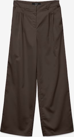 Wide leg Pantaloni con pieghe 'VMNila' di VERO MODA in marrone: frontale