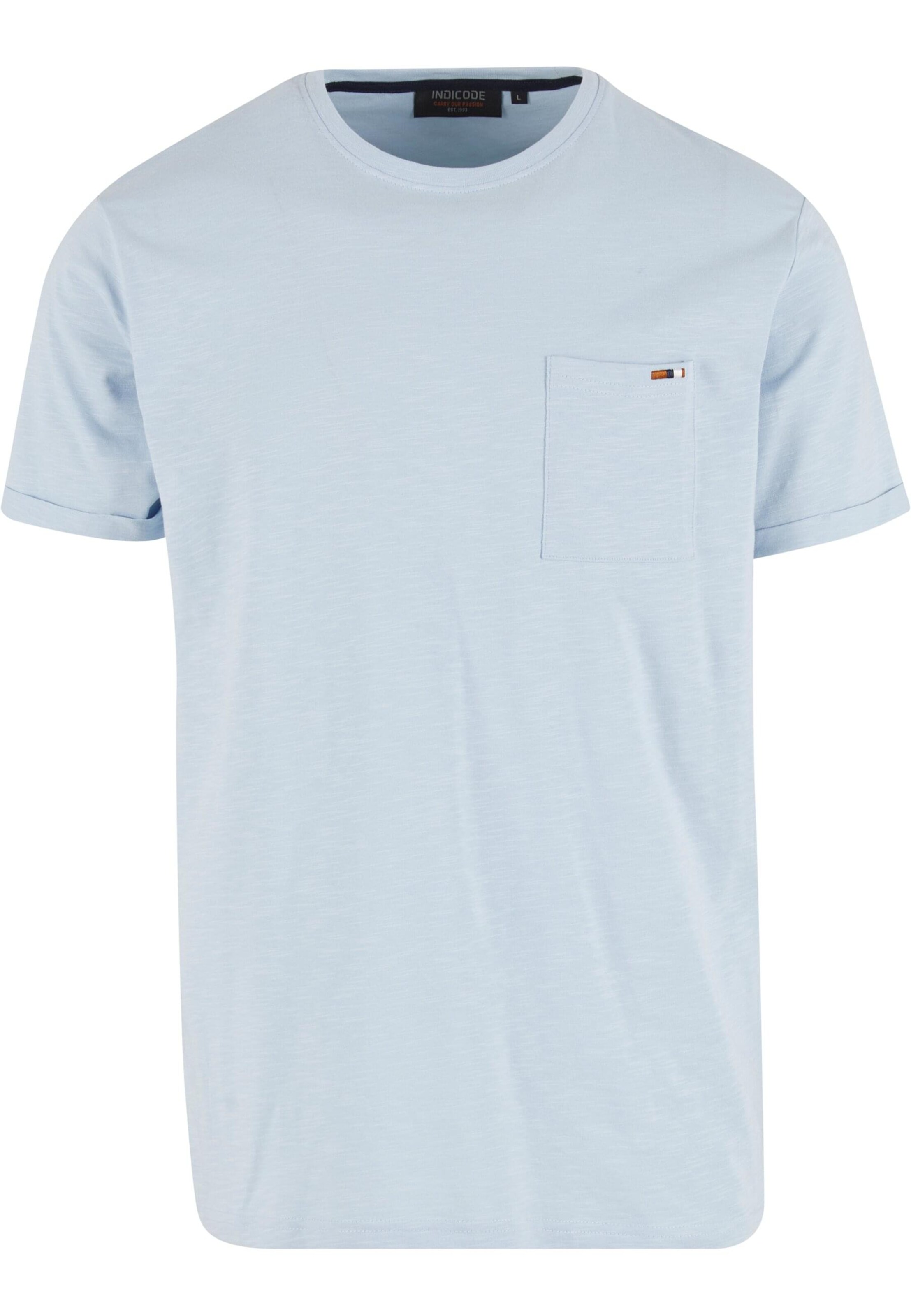 INDICODE JEANS - Camiseta 'Andorra' en azul: frente