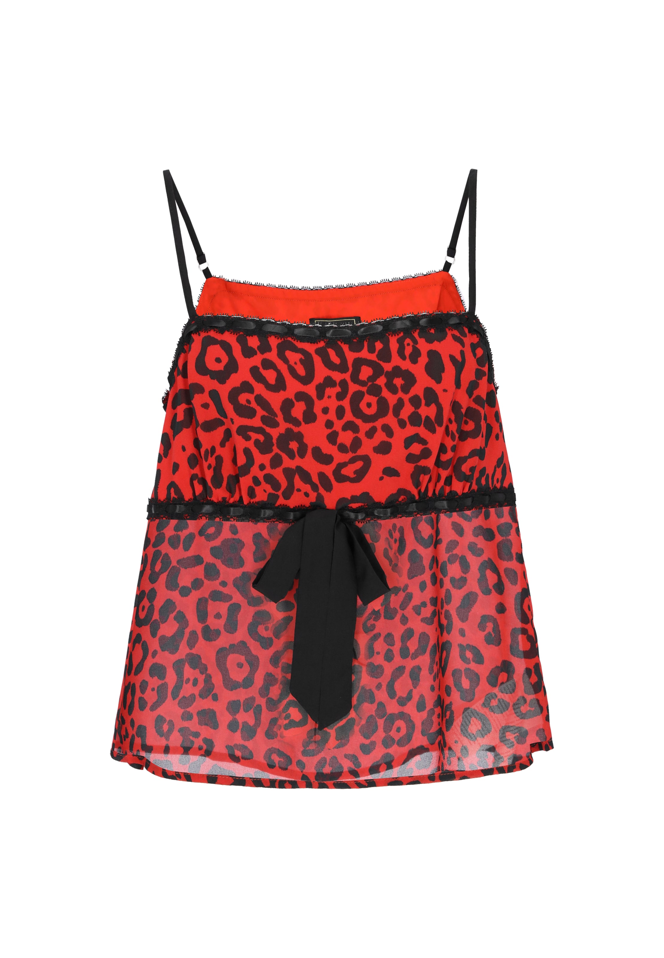 Haut 'Festive' faina en rouge : devant