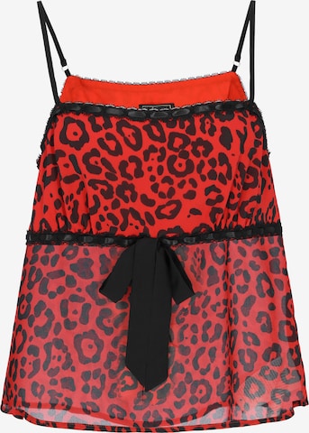 Haut 'Festive' faina en rouge : devant