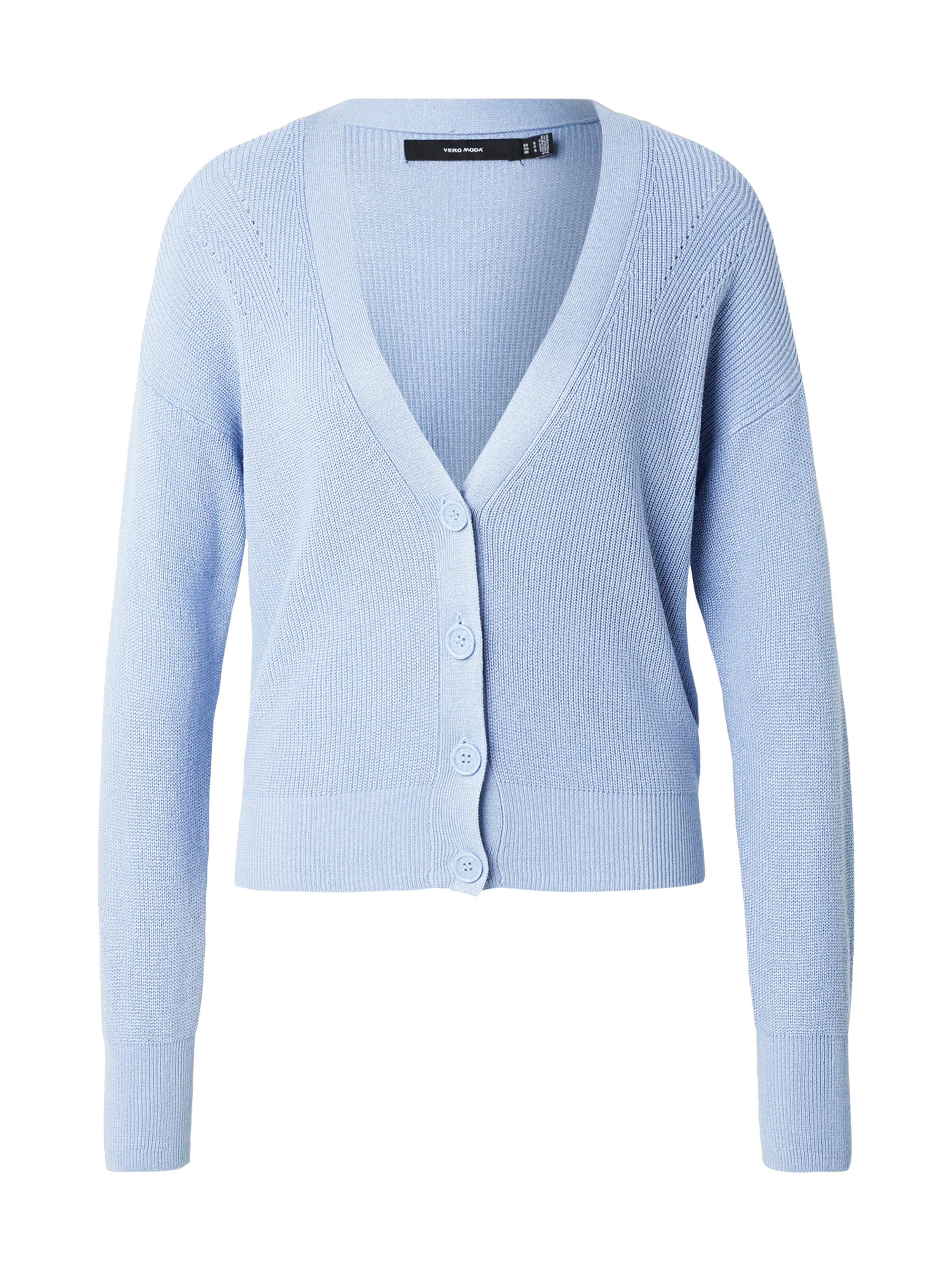VERO MODA Gebreid vest 'VMNew Lexsun' in Blauw: voorkant