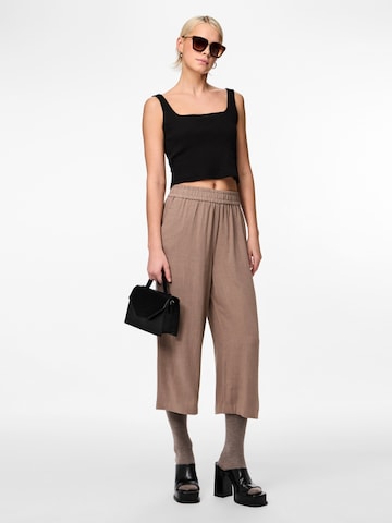 PIECES Loose fit Pants 'Vinsty' in Brown